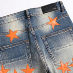 Amiri Jeans Stars Ripped Jeans