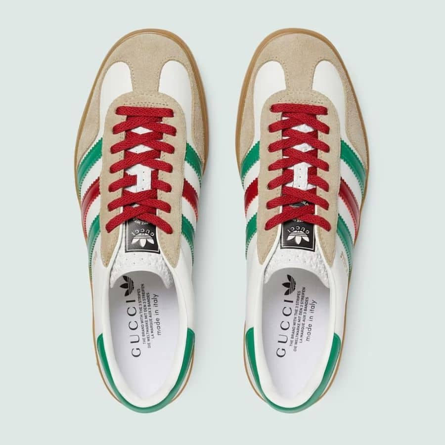 Adidas x Gucci Gazelle ‘White Green Red’
